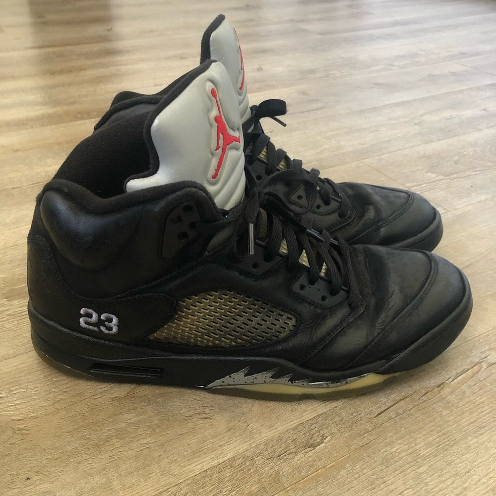 Jordan 5 Retro Metallic 2011 Nike Black 136027-010 OG No Box Mens - Size 13